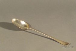Large Scottish George III Silver Stuffing Spoon